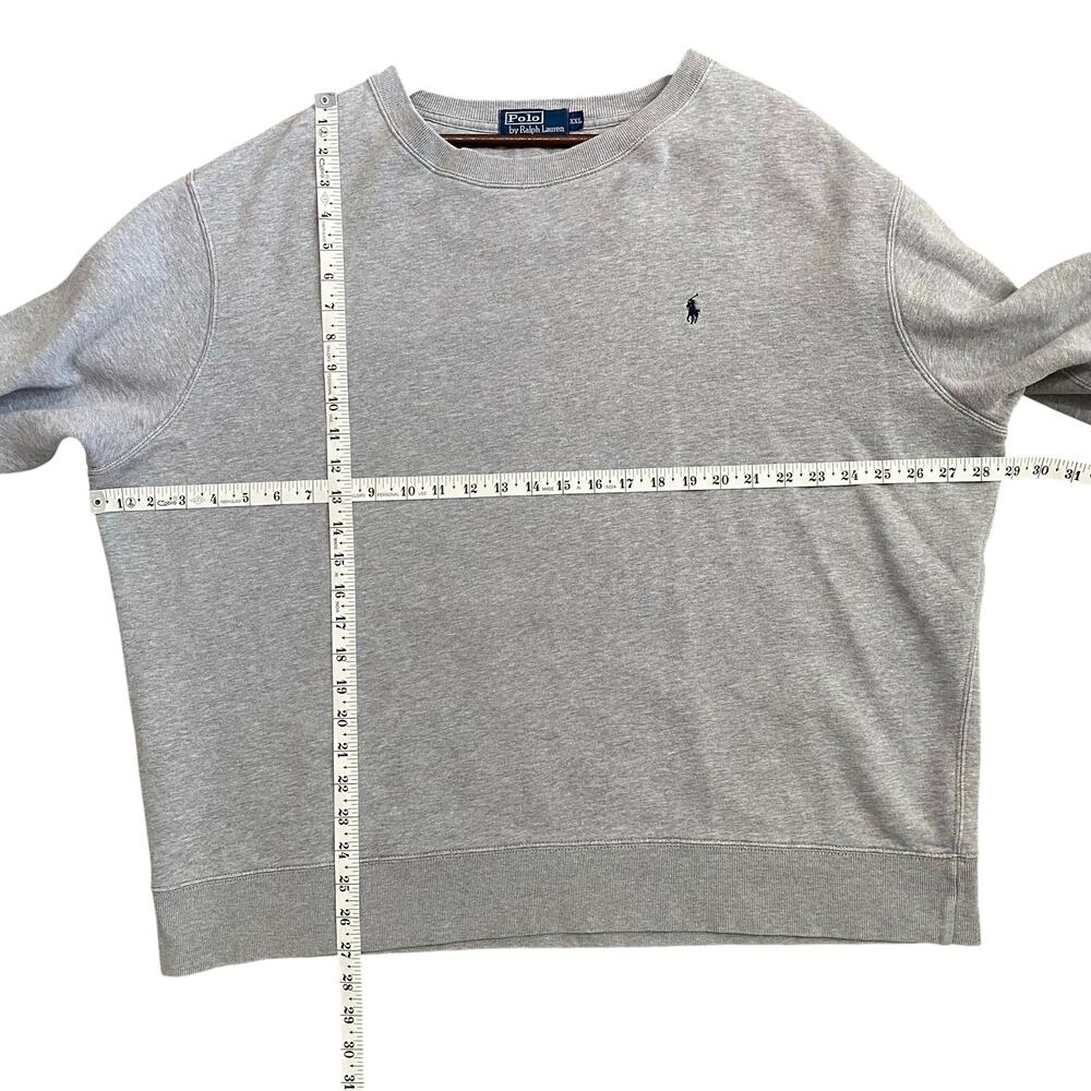 Polo Ralph Lauren Mens Crew Neck Gray Sweatshirt XXL - Picture 5 of 7